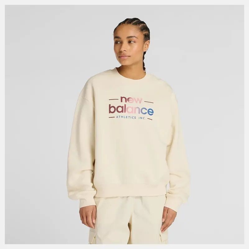 Felpa Girocollo Donna New Balance
