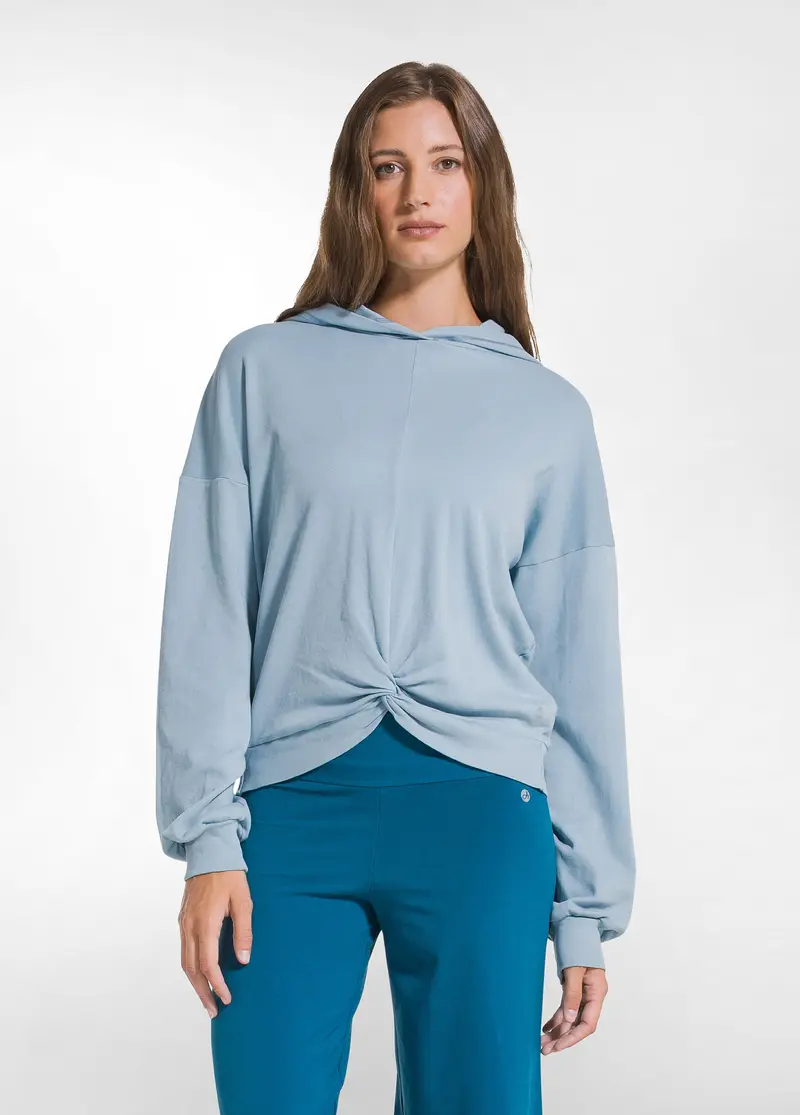 FELPA IN MORBIDO COTONE BLU