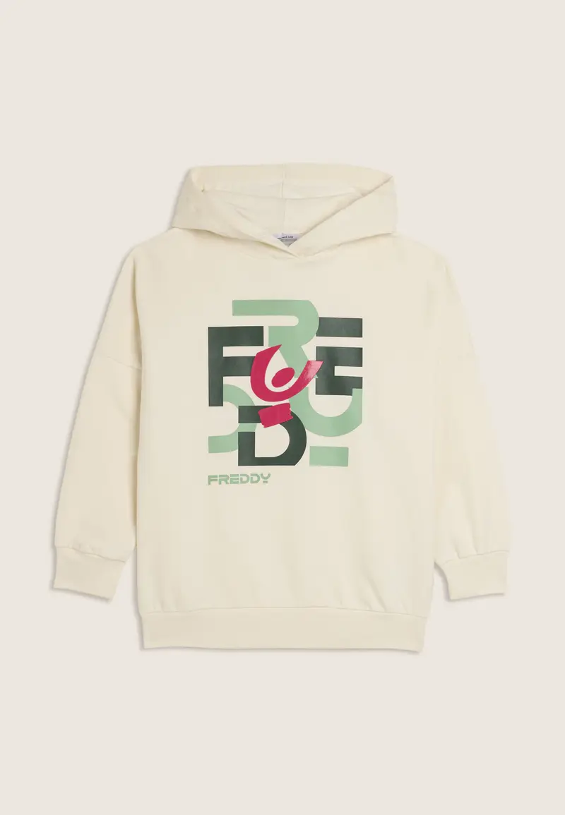 Felpa Junior oversize con grafica FREDDY multicolor