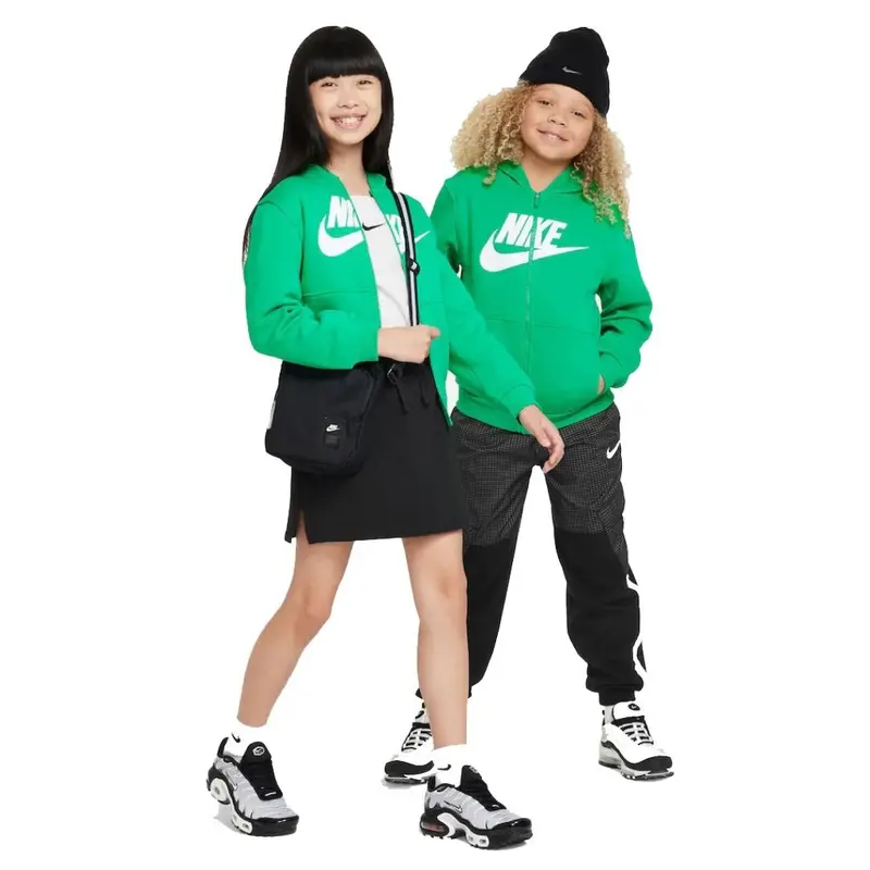 Felpa Nike junior con zip e cappuccio