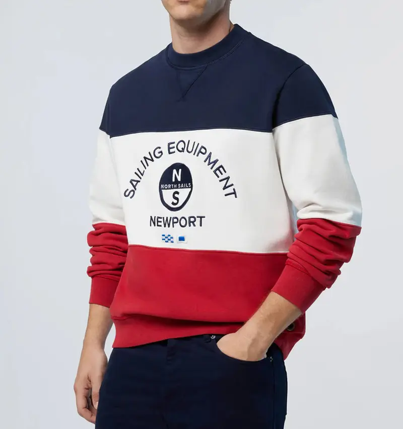 Felpa North Sails uomo girocollo