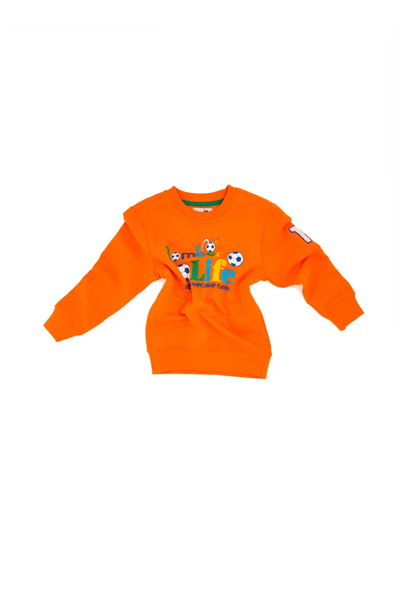 Felpa Pitt Kids 04024 Arancio