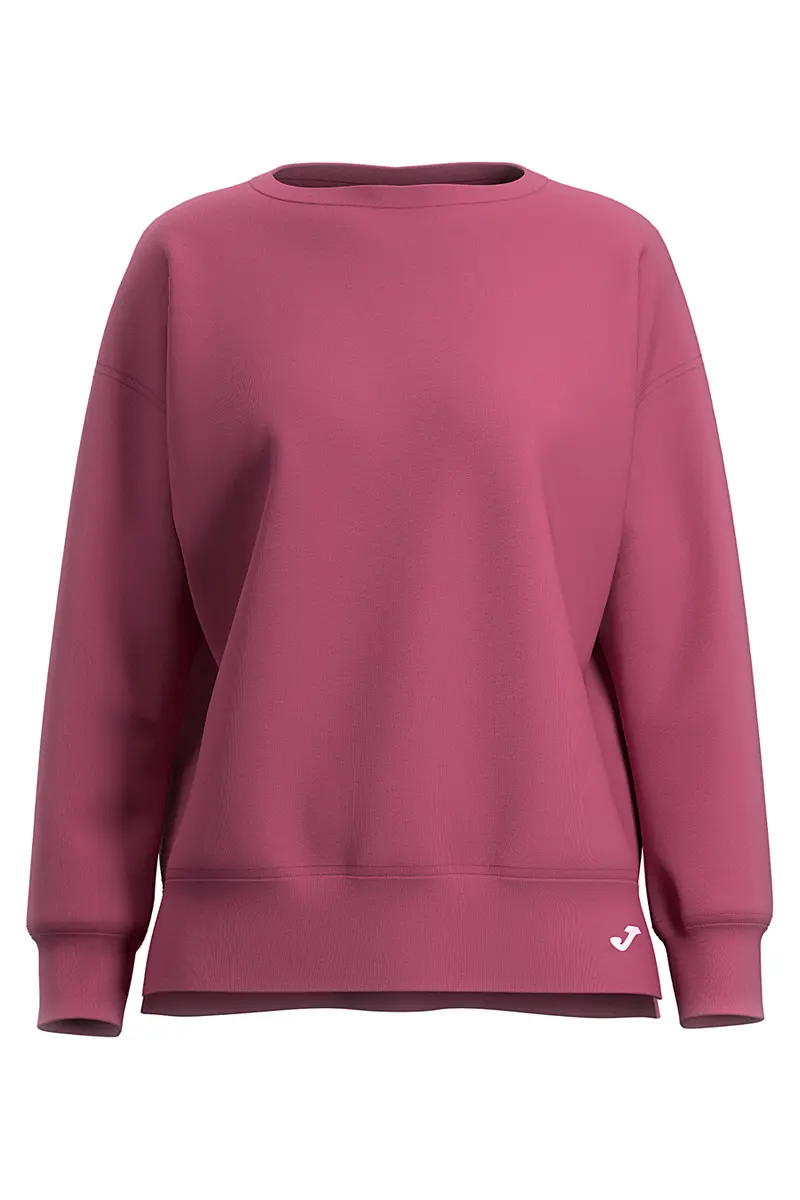 Felpa rosa crop con maniche raglan e stampa gommata Joma Breath Sweatshirt