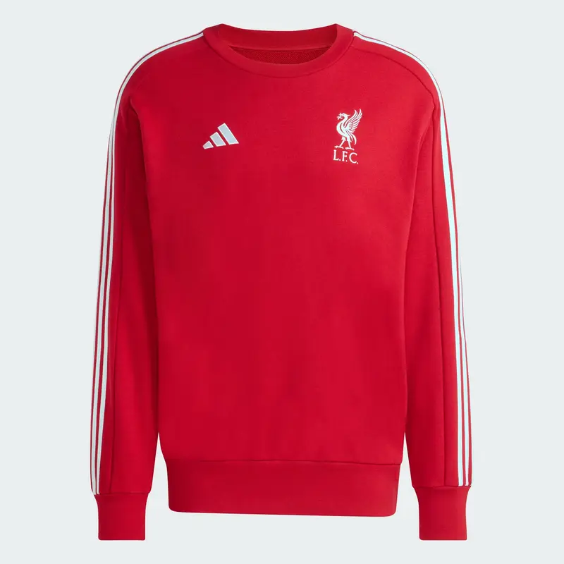 FELPA UOMO GIROCOLLO ADIDAS LIVERPOOL FC DNA ROSSO FRAGOLA JW7890