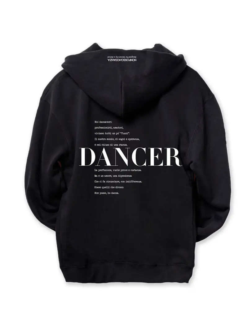 Felpa zip Dancer PERSONALIZZABILE