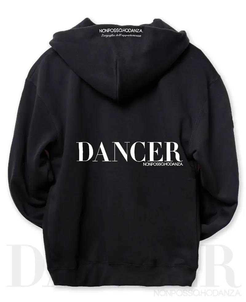 Felpa zip Dancer SAN VALENTINO CON DEDICA PERSONALIZZABILE