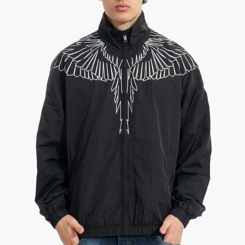 GIACCA A VENTO MARCELO BURLON WINGS WINDBREAKER BLACK