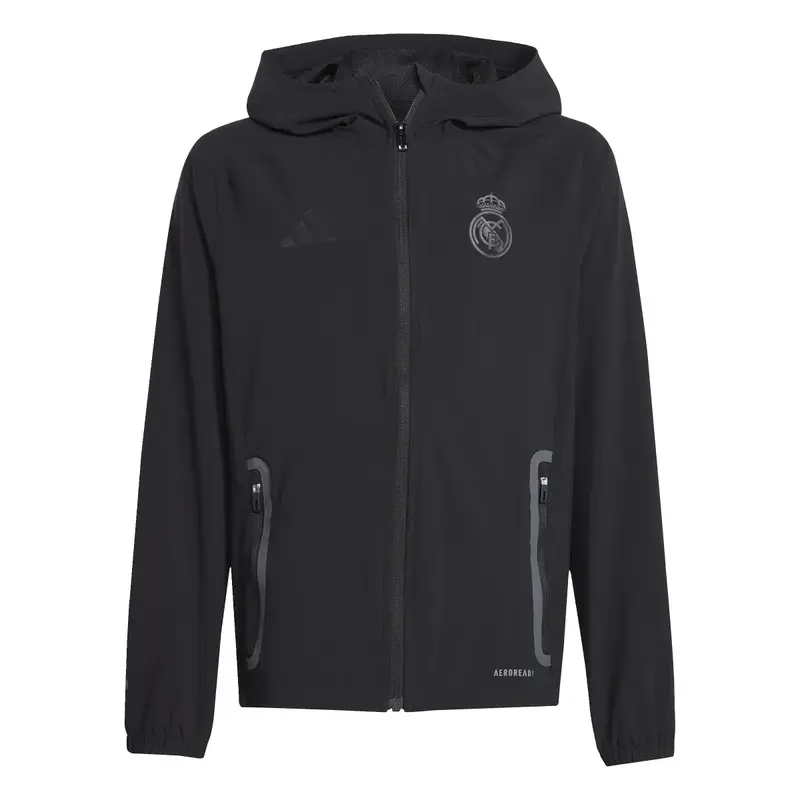 GIACCA DA VIAGGIO ADIDAS REAL MADRID TIRO 25 COMPETITION JUNIOR NERA JW7372