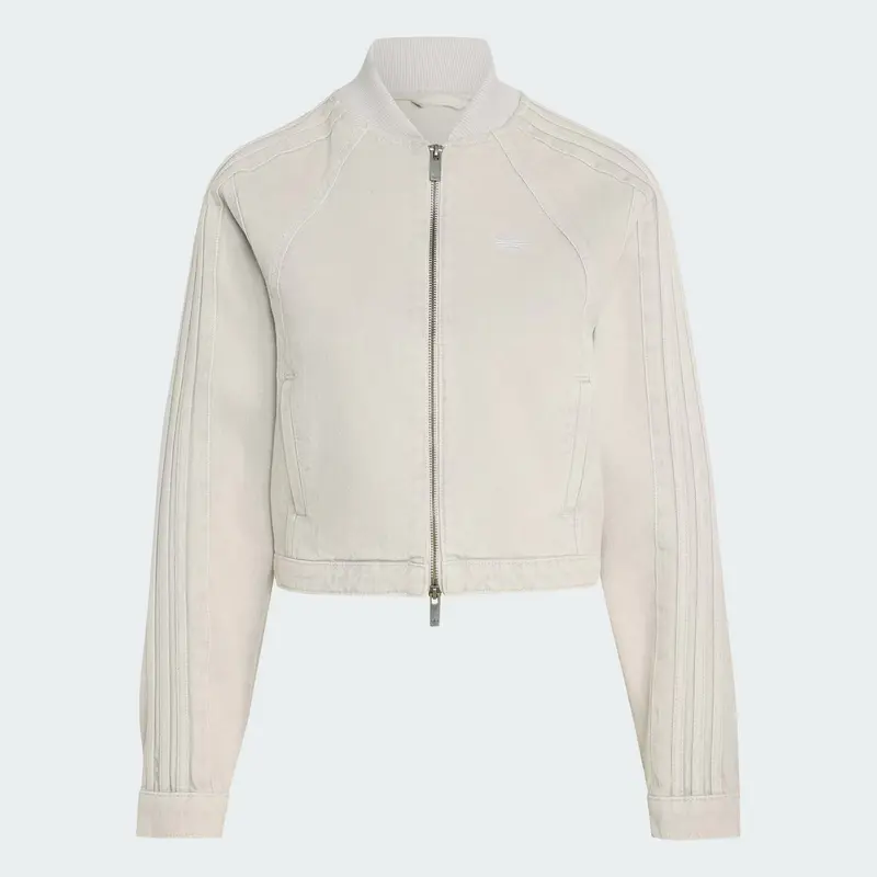 GIACCA DONNA ADIDAS ORIGINALS SST DOUBLE LAYERED CROPPED GRIGIA
