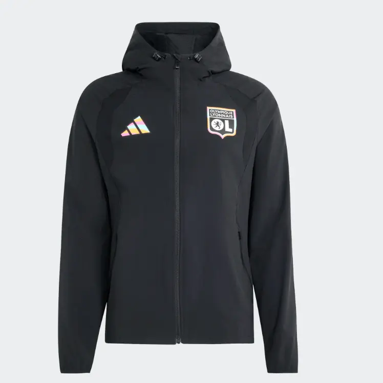 GIACCA UNISEX ADIDAS OLYMPIQUE LYON ANTHEM NERA