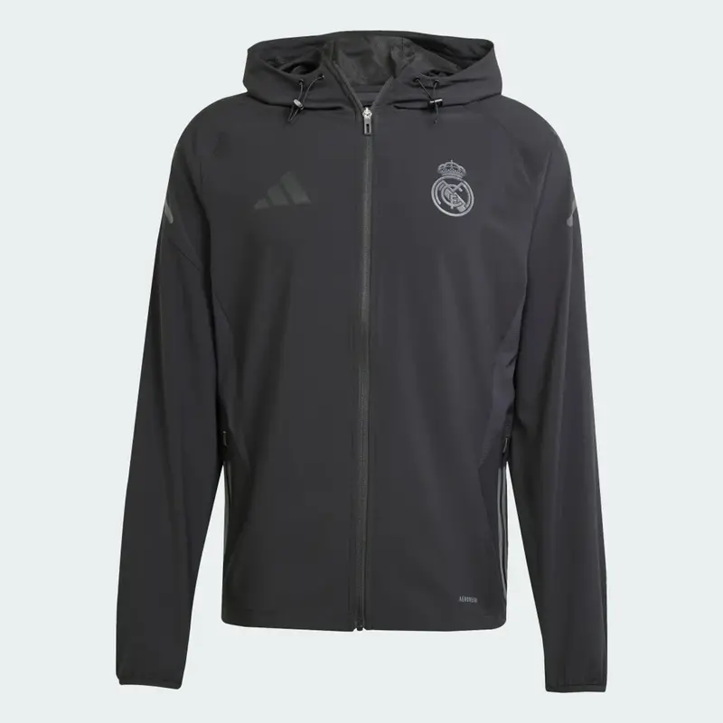 GIACCA UOMO DA VIAGGIO ADIDAS REAL MADRID TIRO 25 PRO VIS TECH NERA JW4937