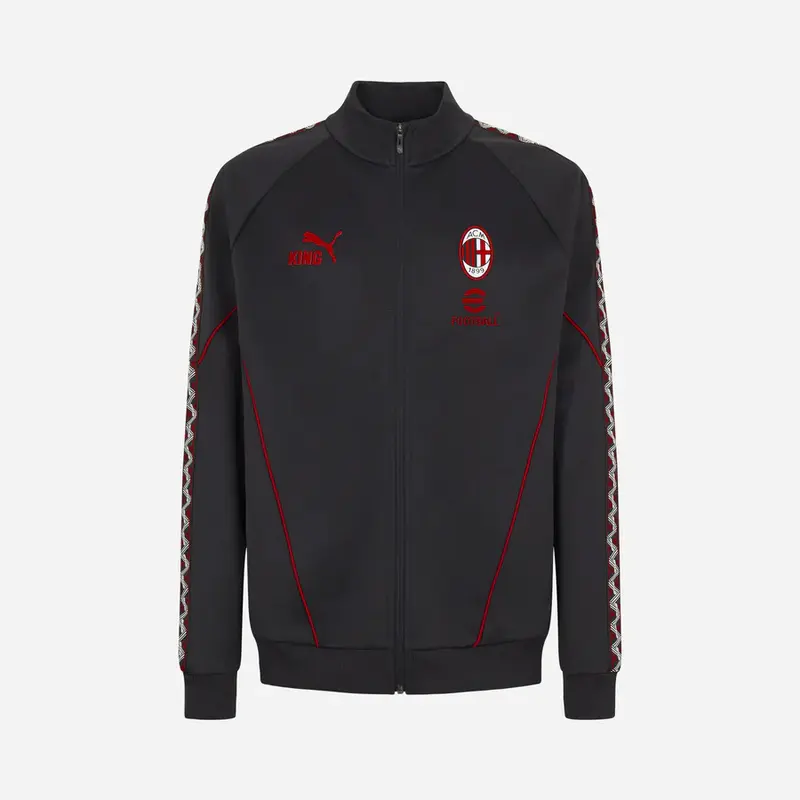 GIACCA UOMO PUMA AC MILAN KING ANTHEM TRACK JACKET NERA E ROSSA