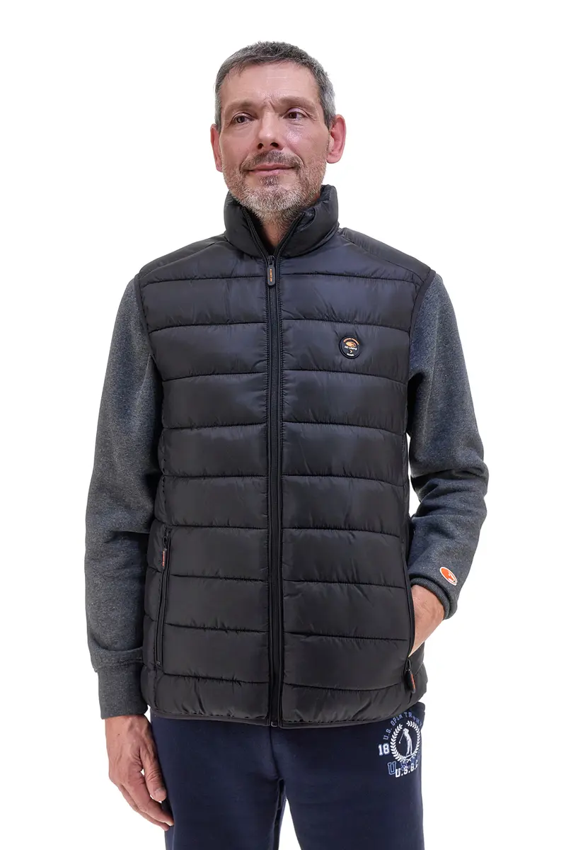 Gilet nero imbottito leggero No Limits MAVT001S24
