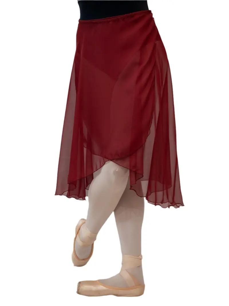 Gonna Danza Bordeaux Chiffon a Portafoglio MP310