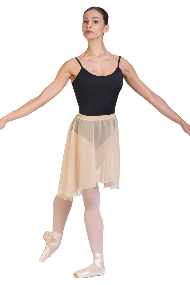 Gonnellino danza a ruota asimmetrico F403