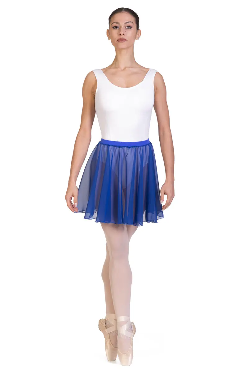 Gonnellino per danza a ruota in chiffon F406