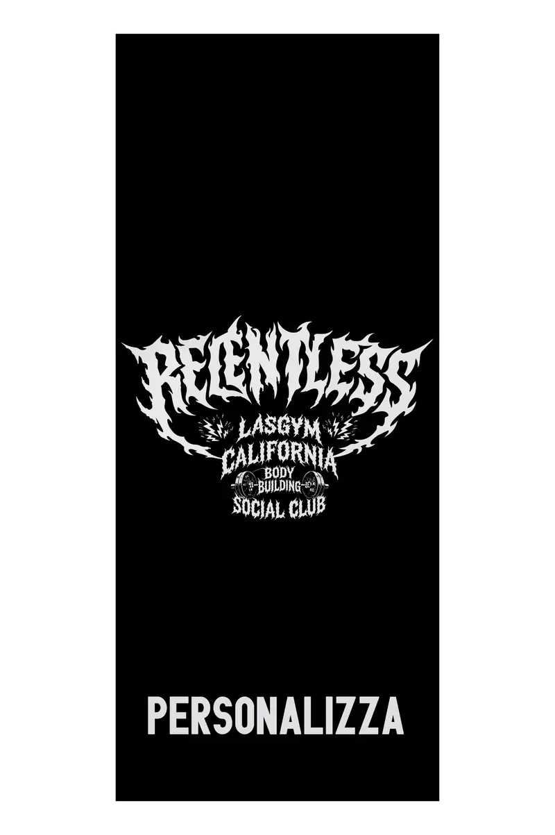 GYM TOWEL relentless Bodybuilding Personalizzabile