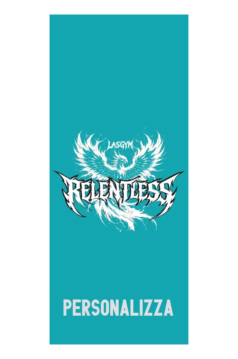 GYM TOWEL relentless Personalizzabile