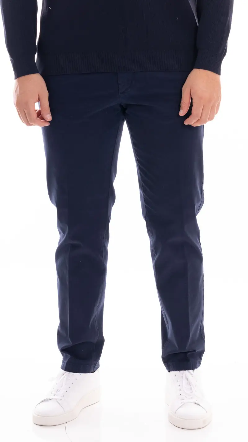 HYPS PANTALONE UOMO FIORENTINO IN RASO FIORENTINO E22 BLU