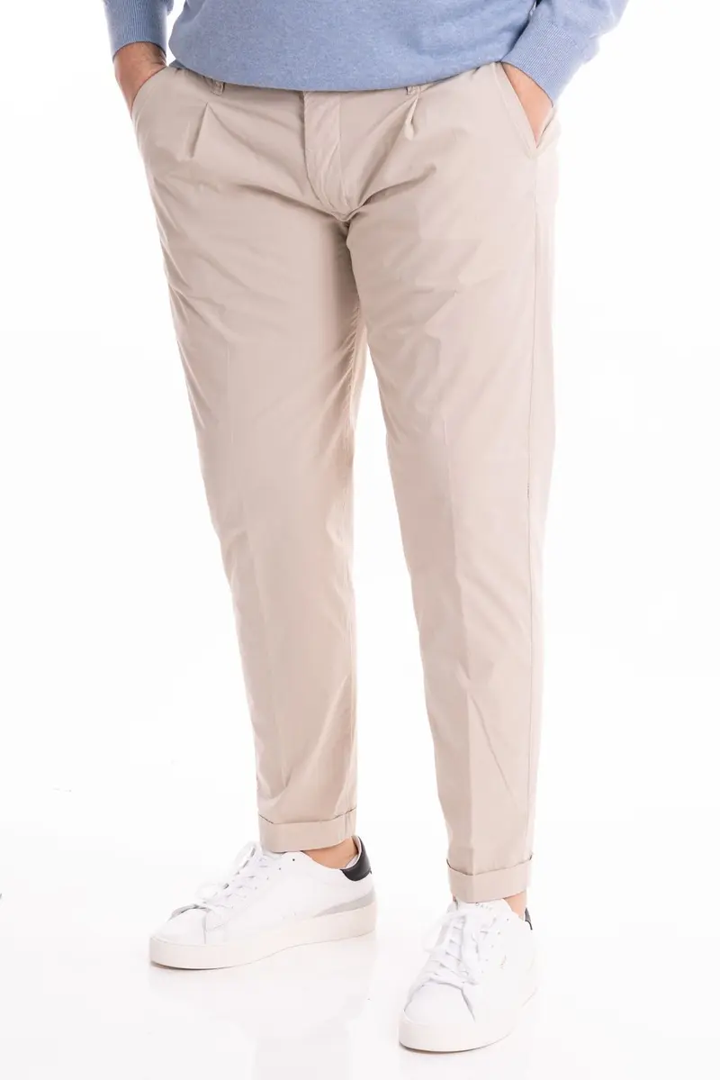 HYPS PANTALONE UOMO MODELLO VIAREGGIO IN POPELINE LEGGERO VIAREGGIO PCAY14 SAB