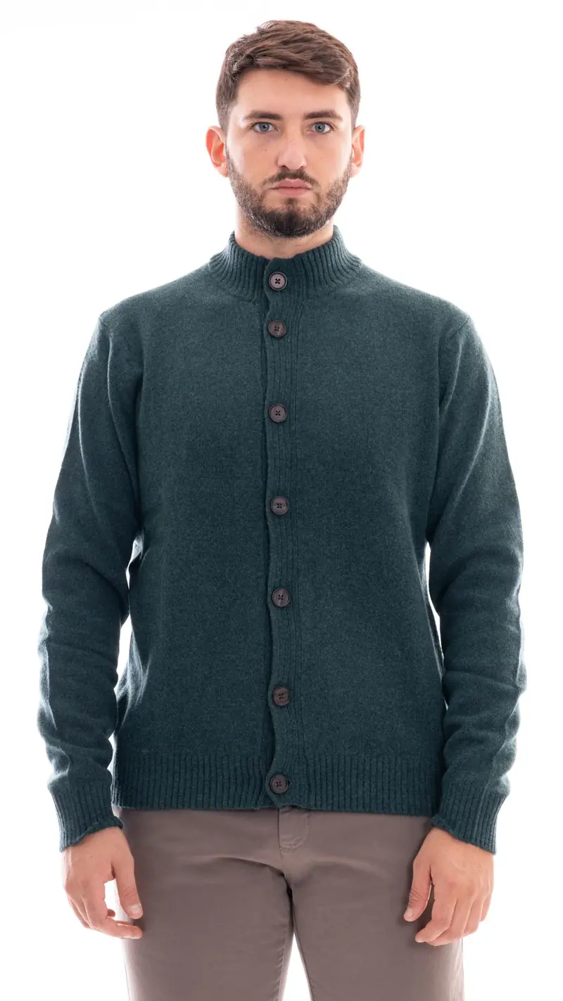 IMPURE CARDIGAN CON BOTTONI E COLLETTO UOMO CHASE C04