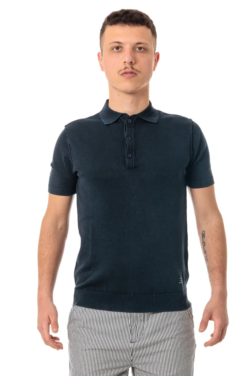 IMPURE OWEN POLO IN COTONE CON BOTTONI EFFETTO LAVAGGIO ACIDO UOMO OWEN CTNC01
