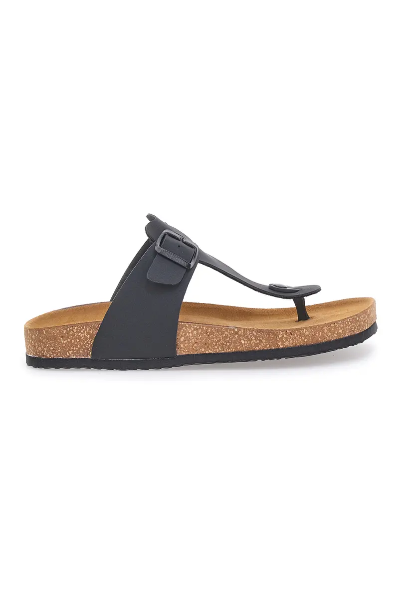 Infradito Nere con Fibbia Regolabile Made in Italy Superga S31U172