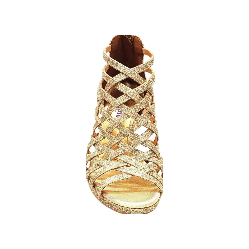Intrigo (780) - Scarpa da Donna in Glitter Platino con Tacco a Spillo e Plateau