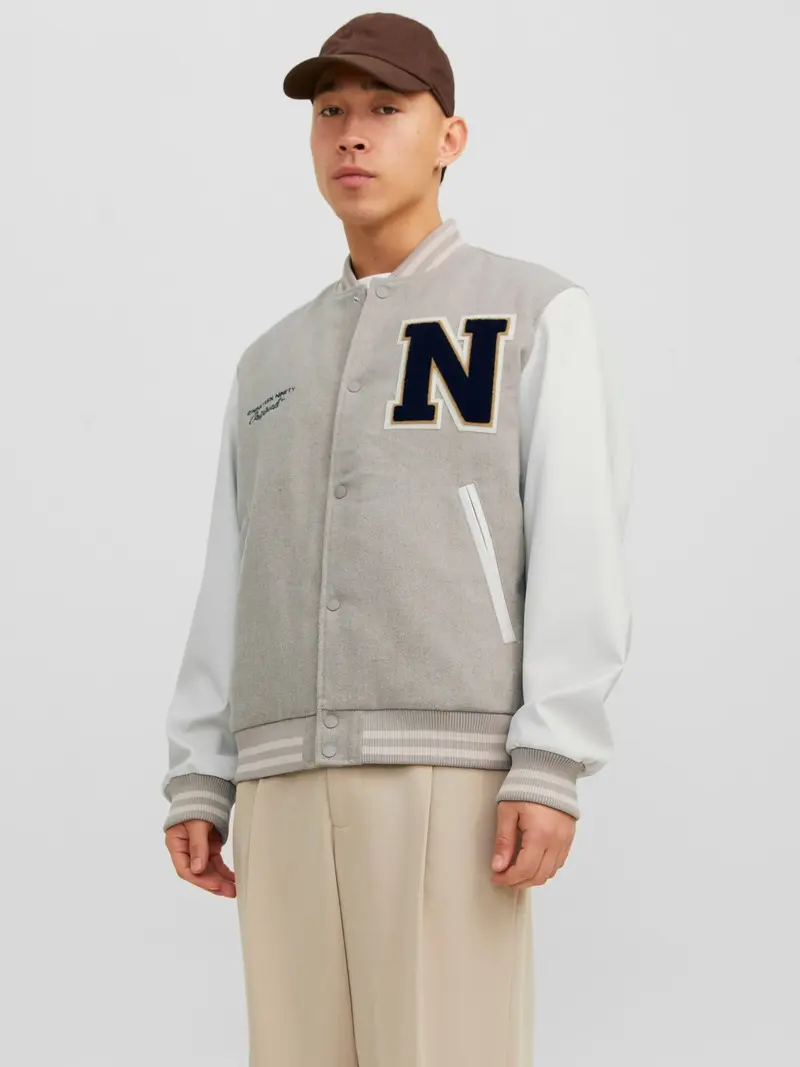 JACK&JONES M GIUBBOTTO COLLEGE WOOL BLEND BOMBER 12241559