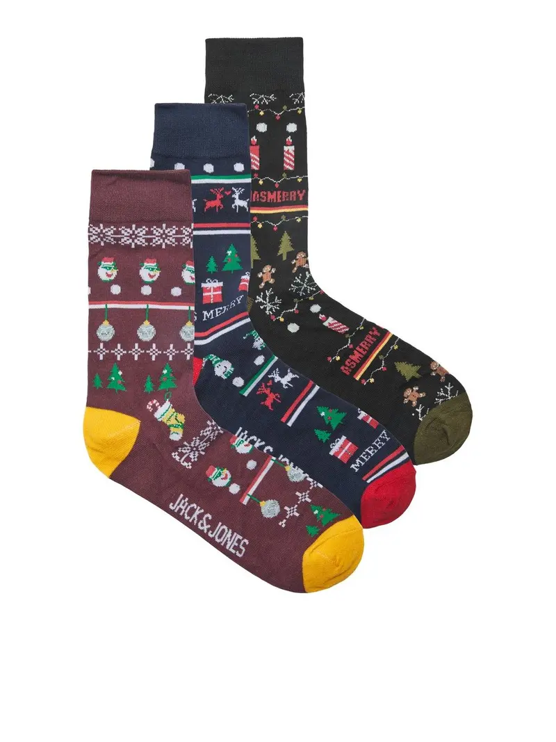 JACK&JONES M JINGLE SOCKS GIFTBOX 12222807