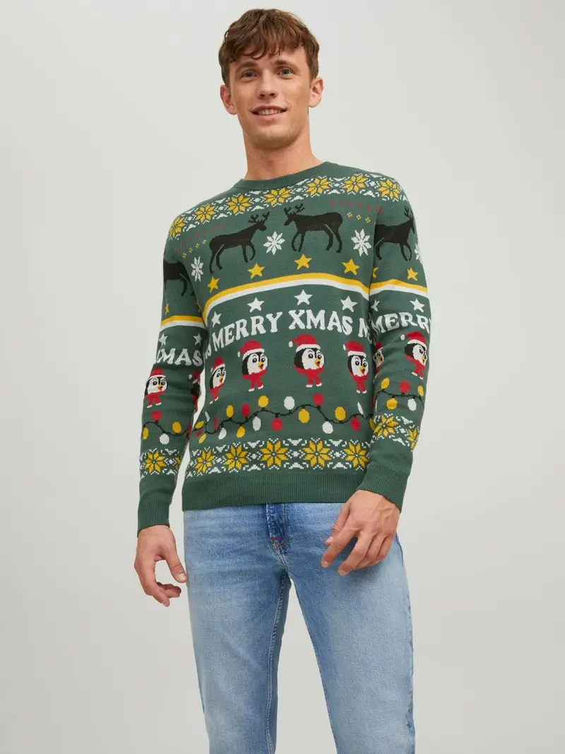 JACK&JONES M RHOHO KNIT CREW NECK 12220221