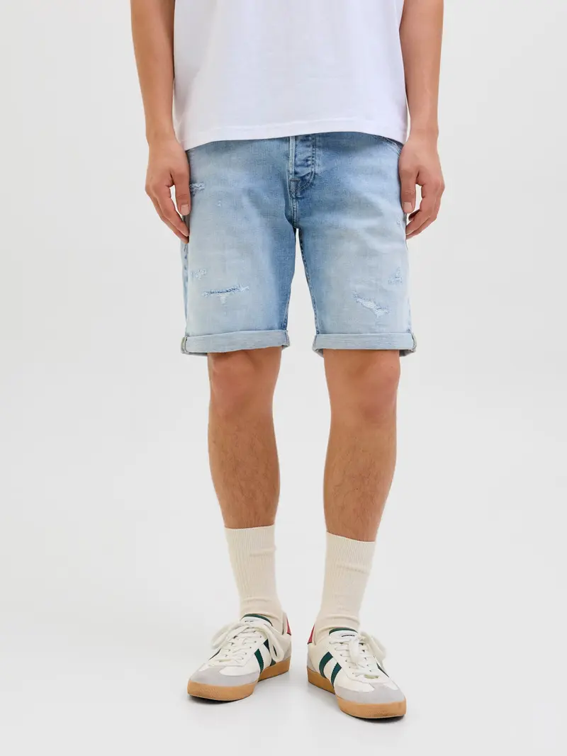 JACK&JONES RICK COLE BERMUDA IN JEANS UOMO 12278414 BLD