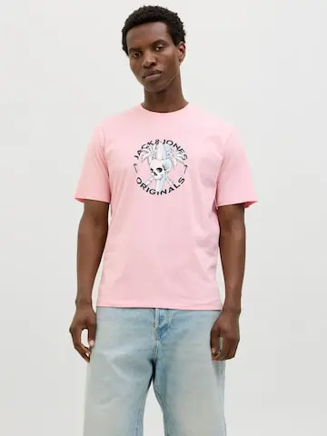 JACK&JONES SKULL T-SHIRT CON STAMPA UOMO 12276247 TKP