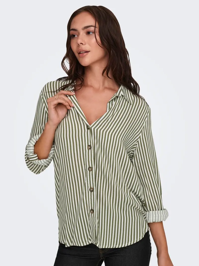 JACQUELINE DE YONG CAMICIONE LAUREL MANICA LUNGA DONNA 15329311 KLT