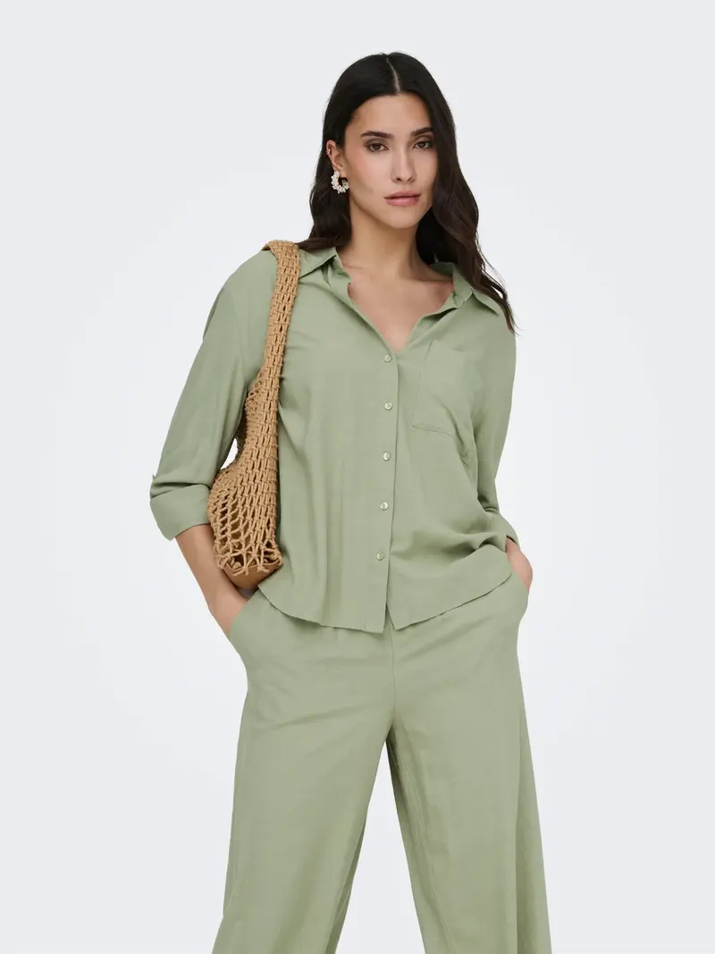 JACQUELINE DE YONG CAYA CAMICIA IN LINO 15346548 LOK