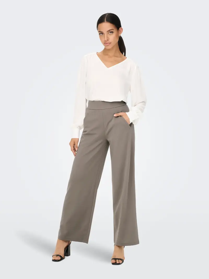 JACQUELINE DE YONG LOUSVILLE CATIA PANTALONE A PALAZZO DONNA 15221238 DWD