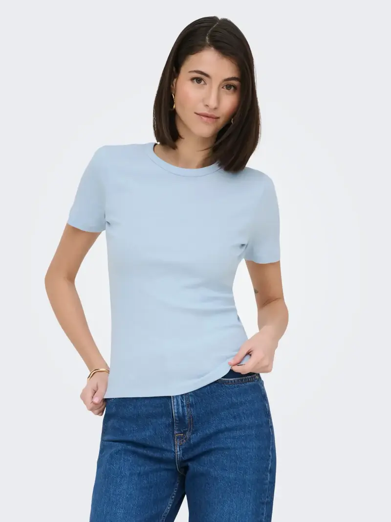 JACQUELINE DE YONG LUCKY T-SHIRT GIROCOLLO 15352288 CSB