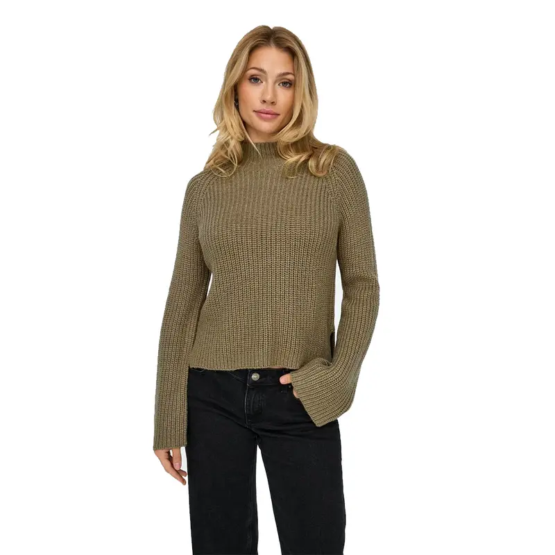 JACQUELINE DE YONG MAGLIONE JUSTY COLLO ALTO CON SPACCO SULLA MANICA 15319000 MBL