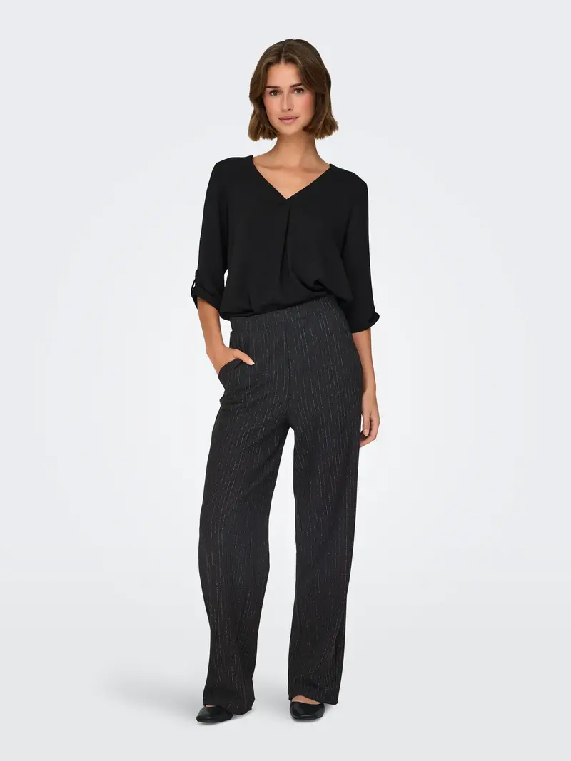 JACQUELINE DE YONG MARY PANTALONI GEGGO LUREX DONNA 15342729 BLK