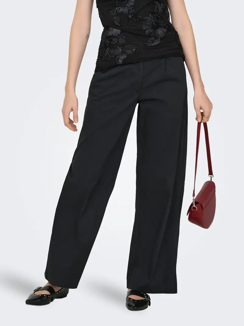JACQUELINE DE YONG MIO PANTALONE A PALAZZO 15363391 BLK