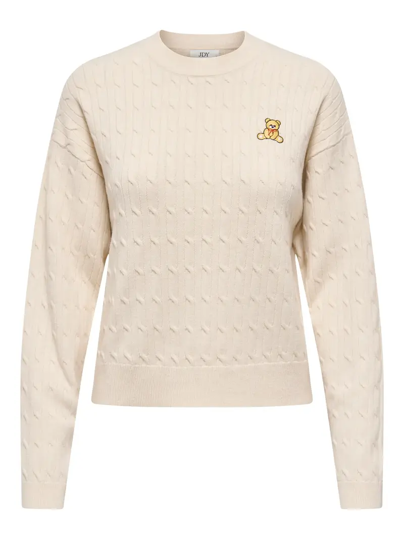 JACQUELINE DE YONG PRIME MAGLIONE CON TRECCE ED ORSO RICAMATO 15367629 WTG