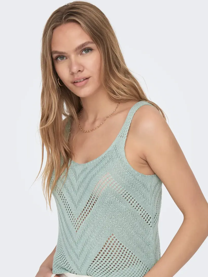 JACQUELINE DE YONG SUN TOP TESSUTO TRAFORATO 15226348 JDE