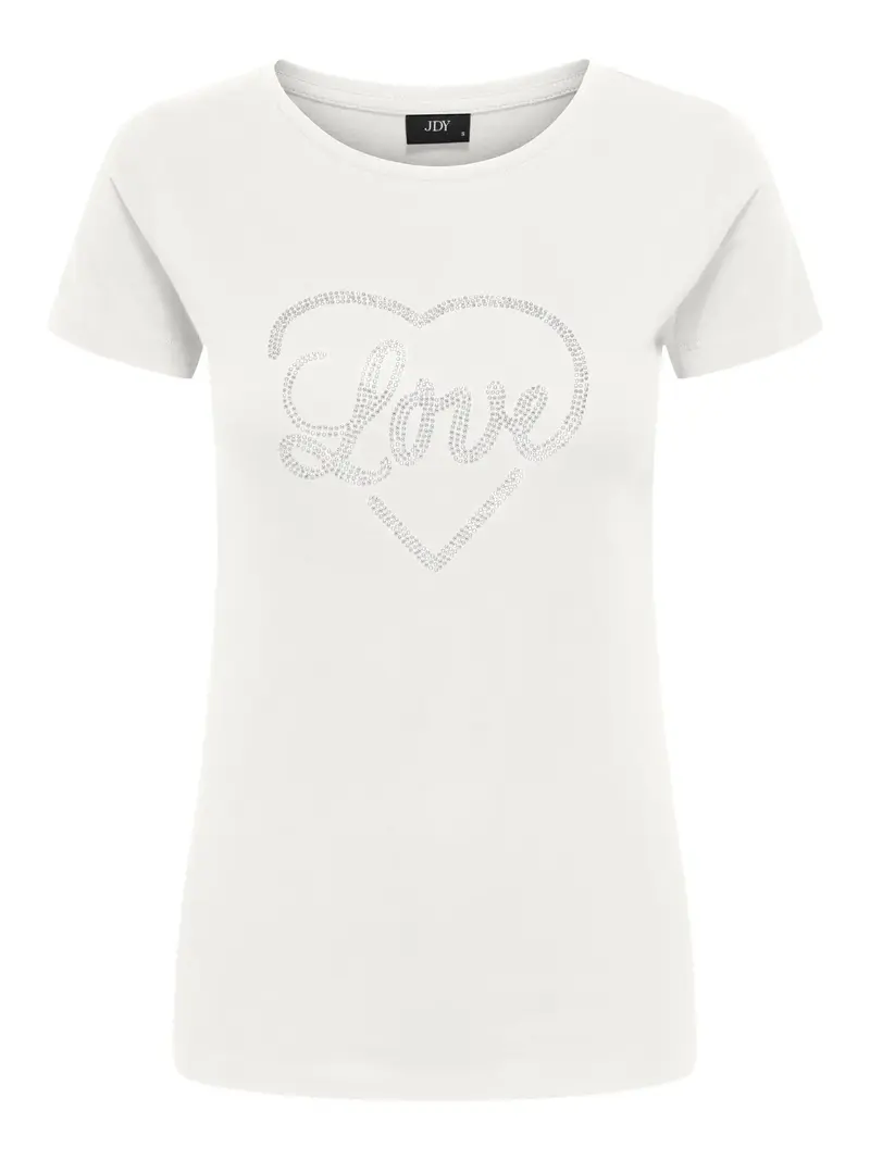 JACQUELINE DE YONG T-SHIRT PARIS CON BRILLANTINI 15366184 CLP