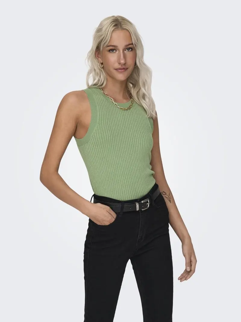 JACQUELINE DE YONG TOP AYA SOLID TANK DONNA 15287501 BSL
