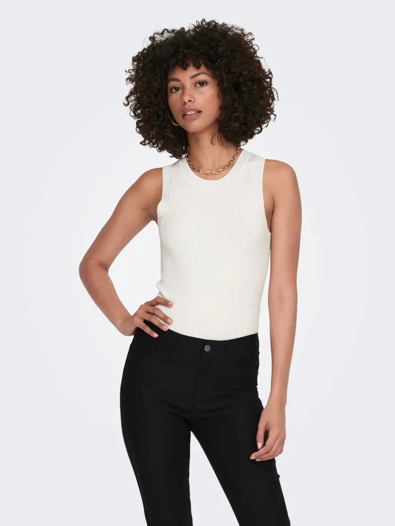 JACQUELINE DE YONG TOP AYA SOLID TANK DONNA 15287501 CLD