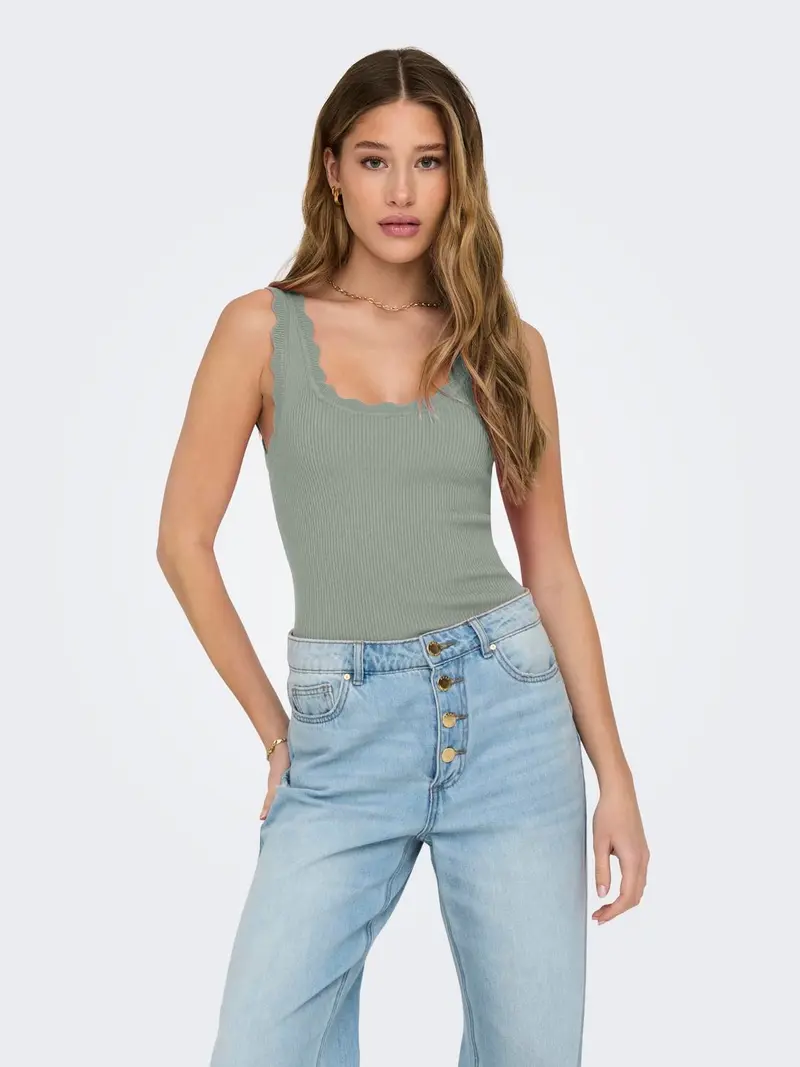 JACQUELINE DE YONG TOP NANNA SCALLOP EDGE DONNA 15290585 JDI