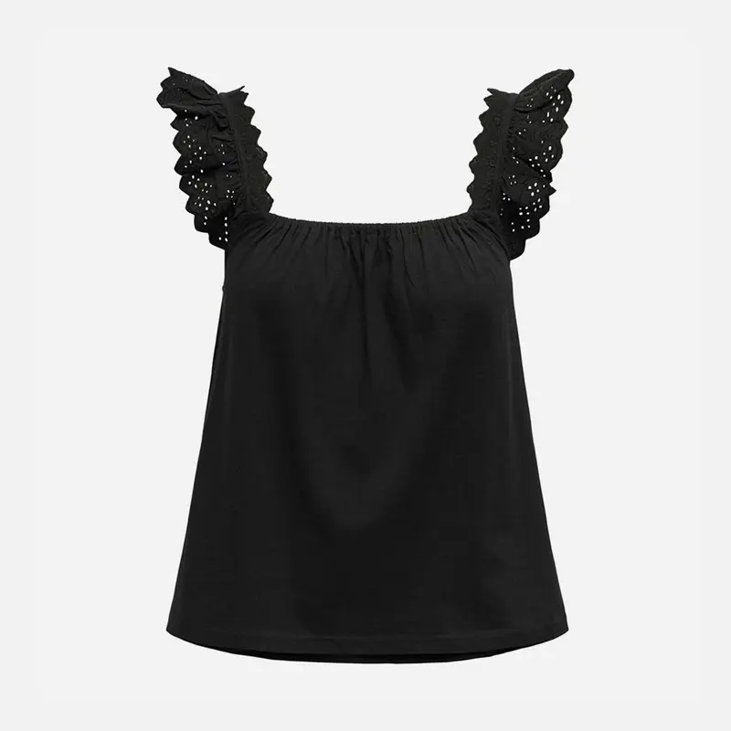 JACQUELINE DE YONG TOP VANJA LIFE MIX DONNA 15318214 BLK