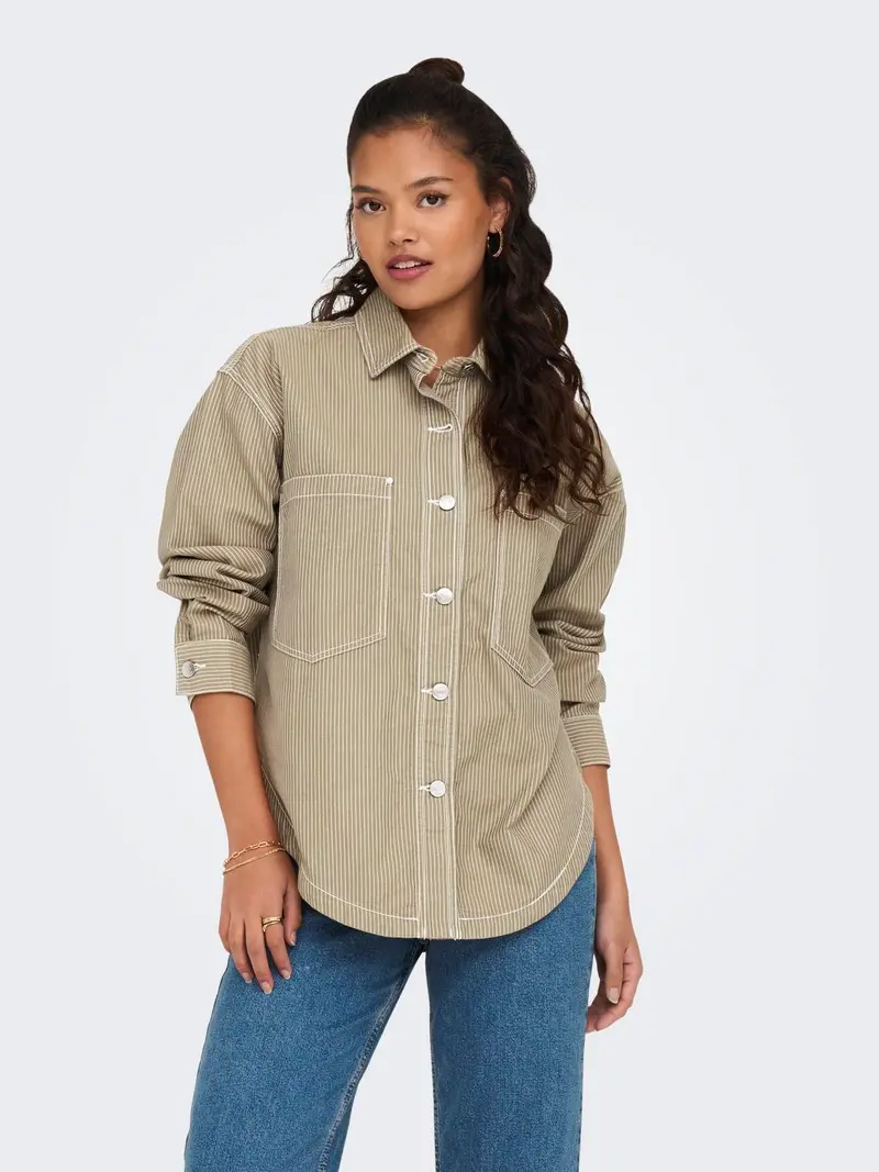JACQUELINE DE YONG W CAMICIA NEVAEH LONG SLEEVES FRONT POCKET 15289198 TEW