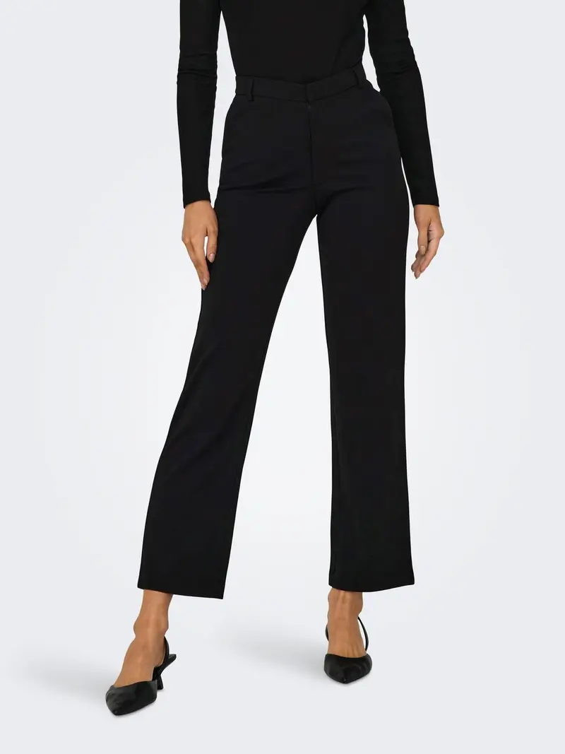 JACQUELINE DE YONG W PANTALONI GEGGO STRAIGHT 15266403 BLK