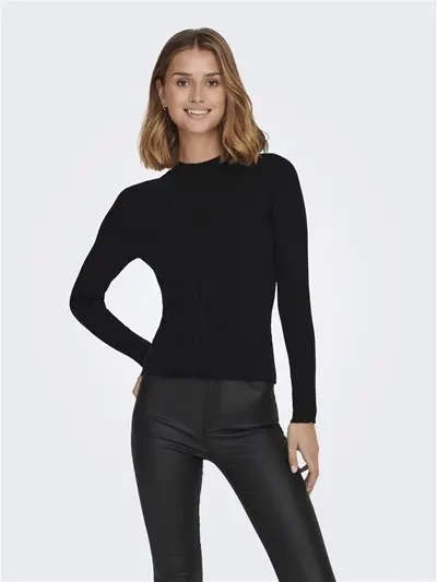 JACQUELINE DE YONG W PULLOVER MAGDA LONG SLEEVES RIB 15238267